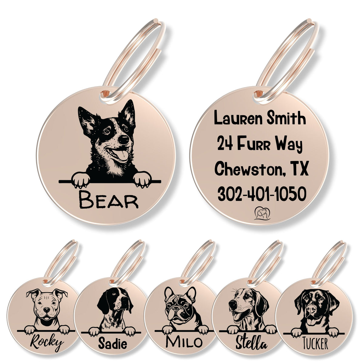 Breed Dog Tag - Personalized Breed Dog Tag (Blue Heeler)