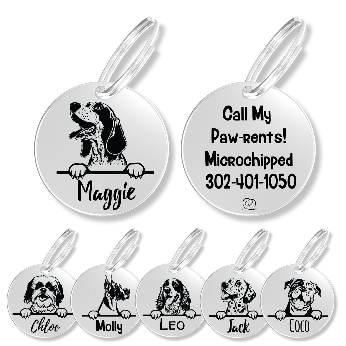 Breed Dog Tag - Personalized Breed Dog Tag (Bluetick Coonhou)