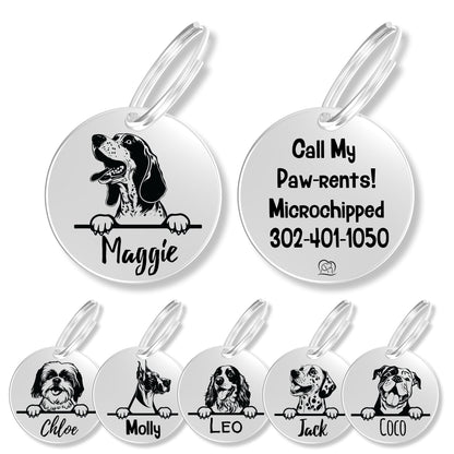 Breed Dog Tag - Personalized Breed Dog Tag (Bluetick Coonhou)