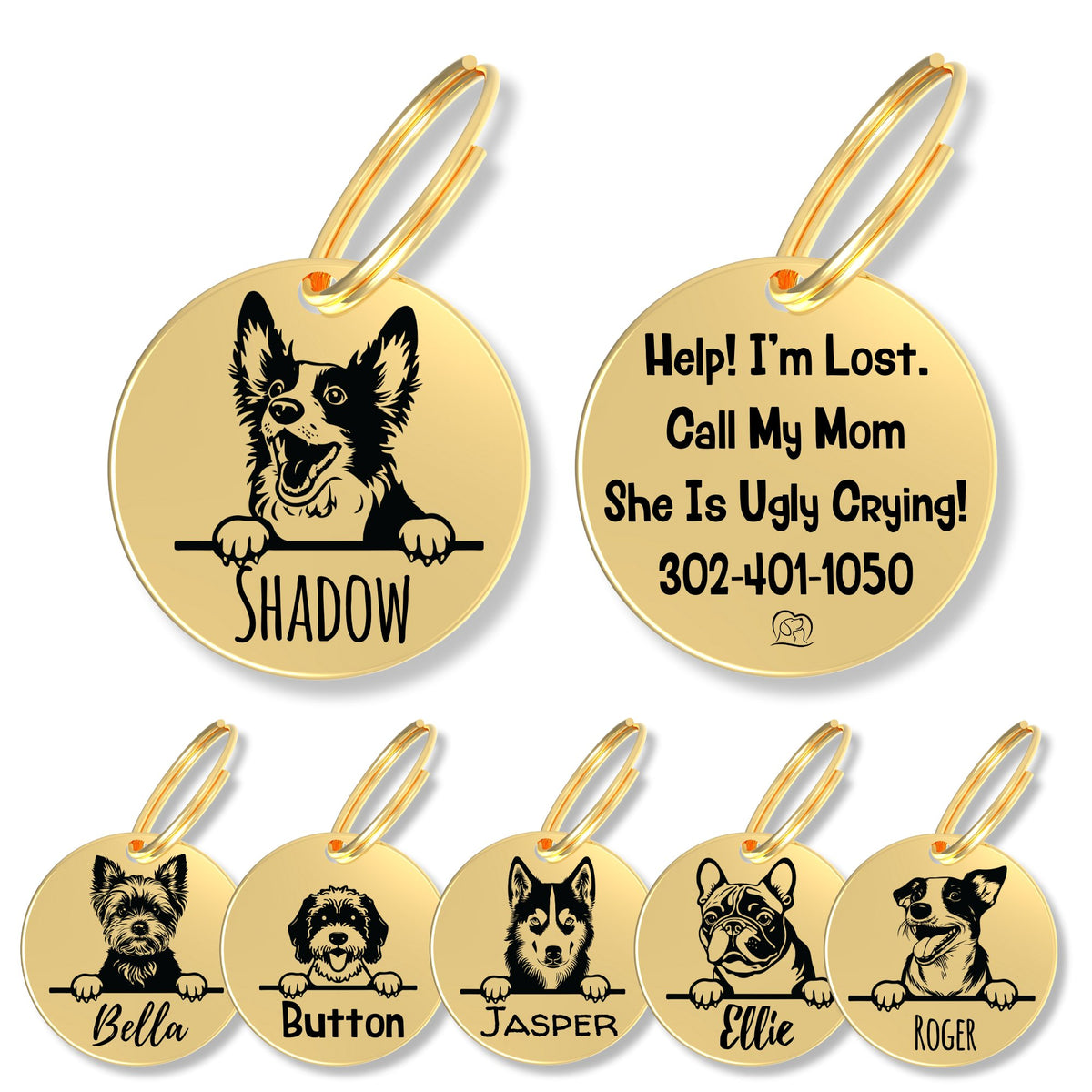 Breed Dog Tag - Personalized Breed Dog Tag (Bobtail)