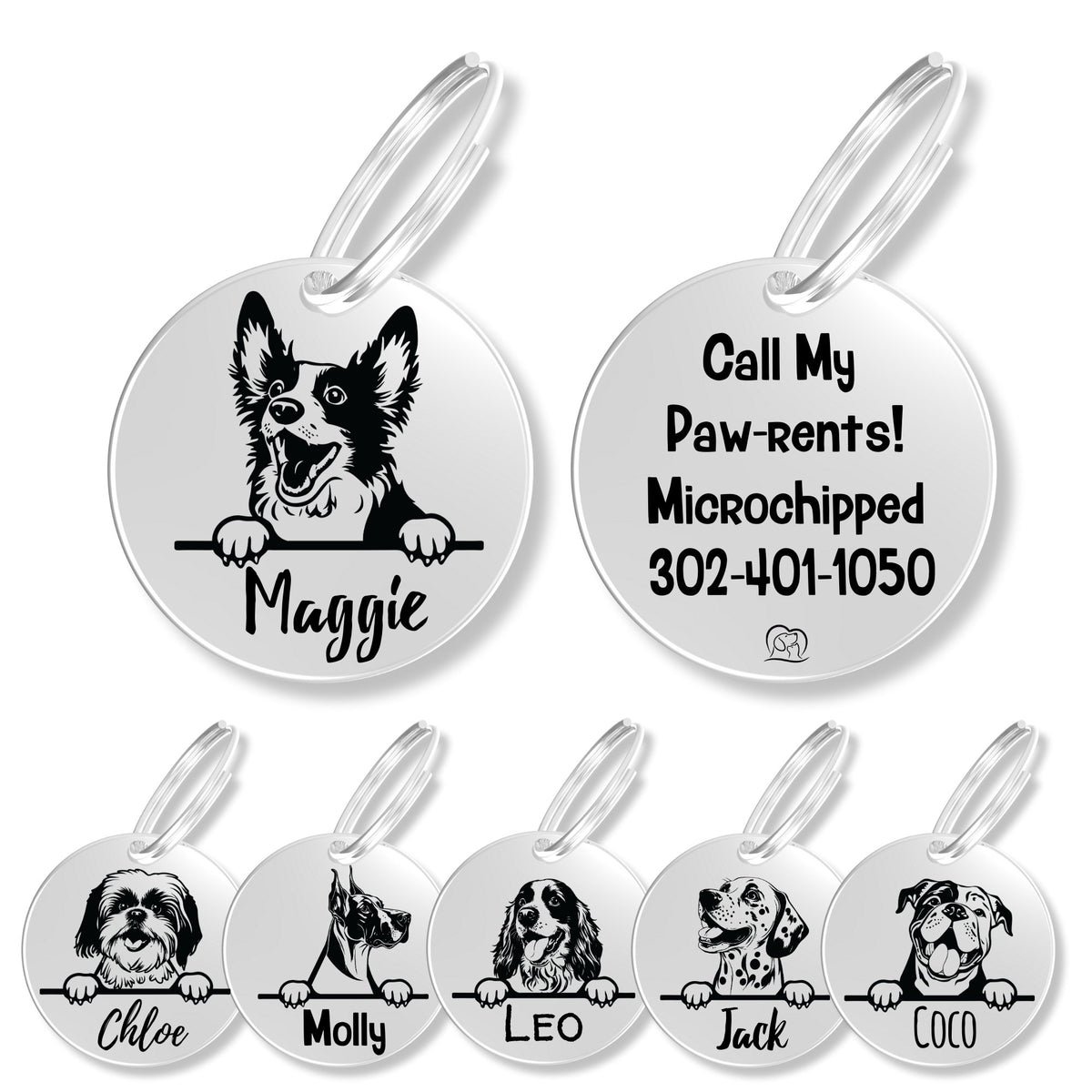 Breed Dog Tag - Personalized Breed Dog Tag (Bobtail)