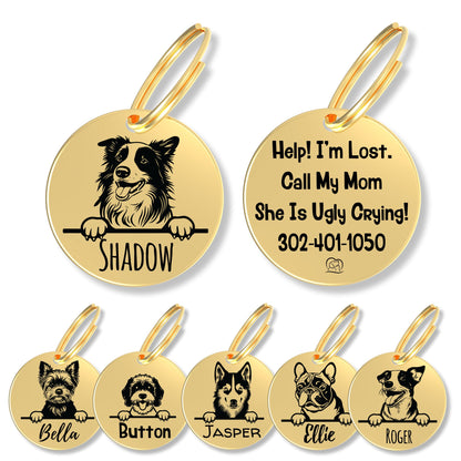 Breed Dog Tag - Personalized Breed Dog Tag (Border Collie)