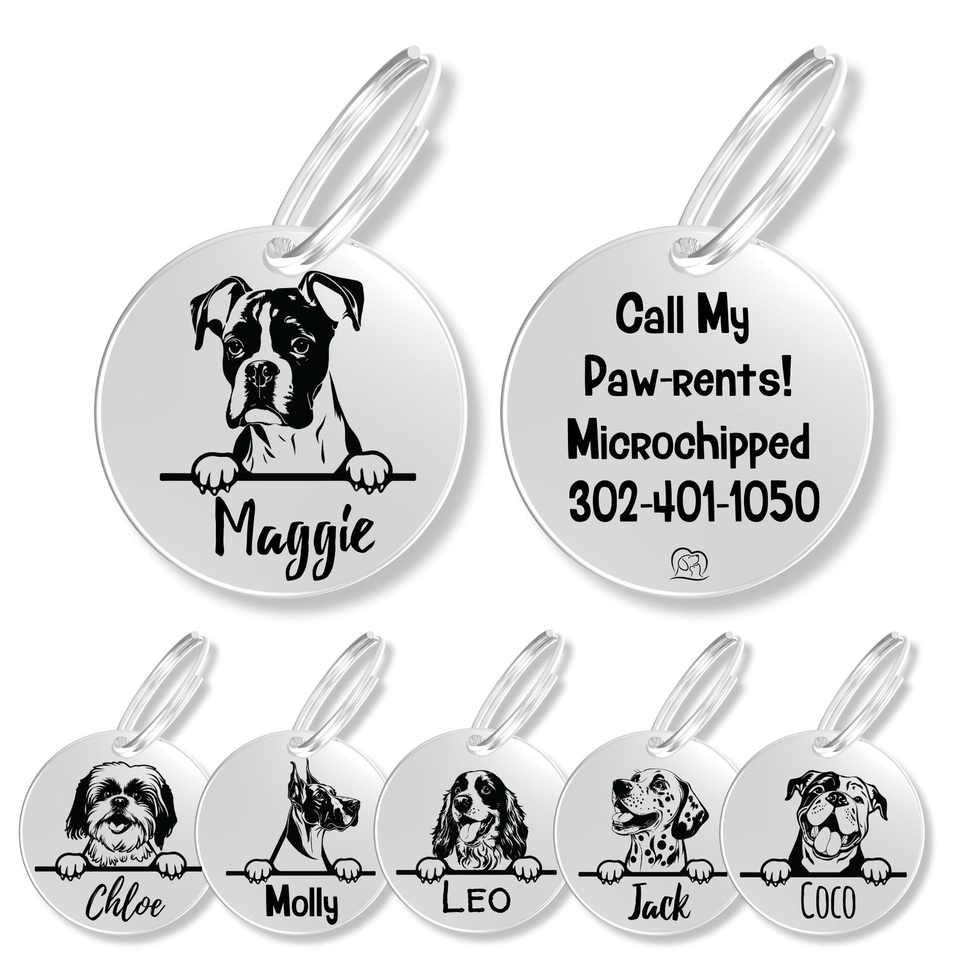 Breed Dog Tag - Personalized Breed Dog Tag (Boxer)