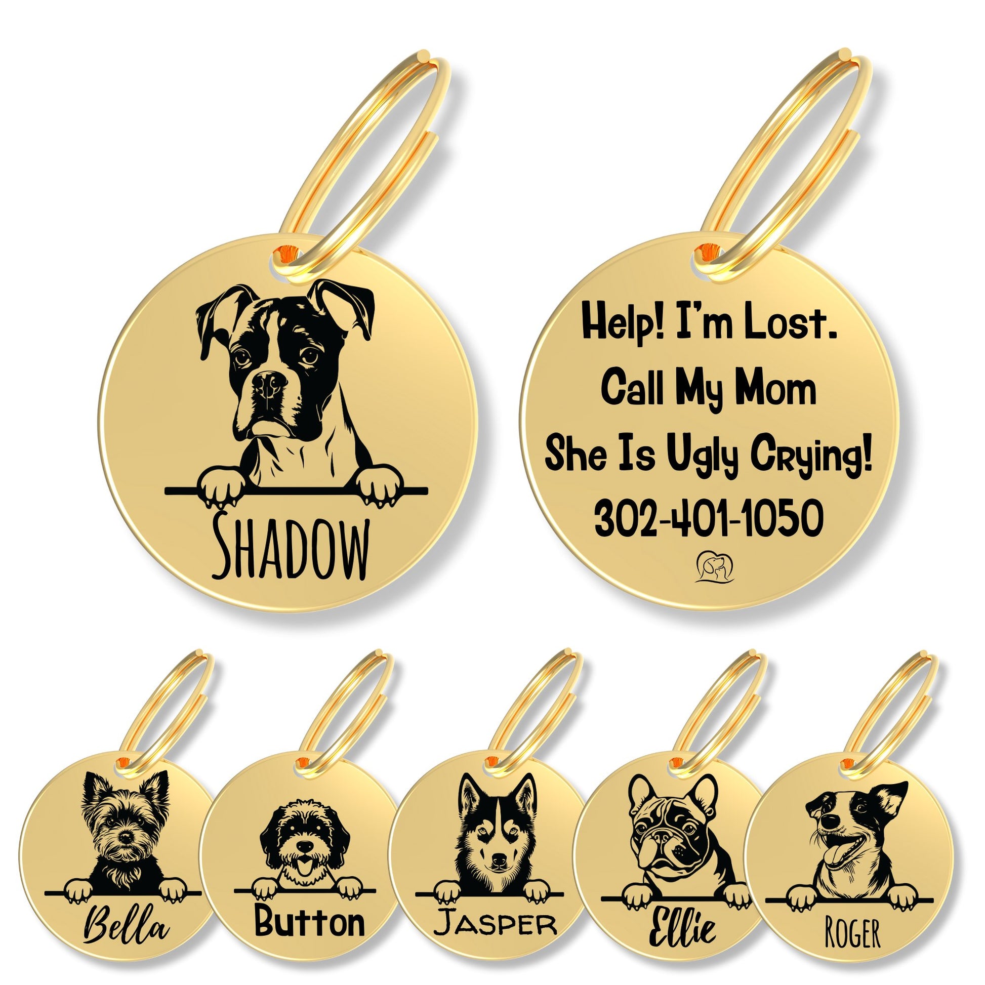 Breed Dog Tag - Personalized Breed Dog Tag (Boxer)