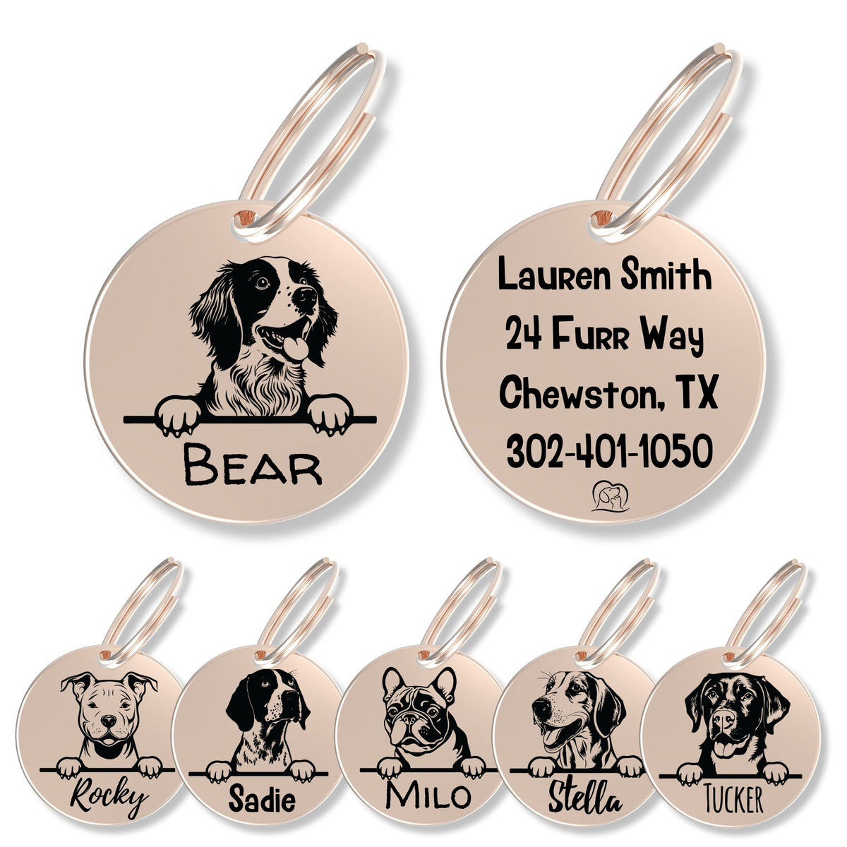 Breed Dog Tag - Personalized Breed Dog Tag (Brittany Spaniel)