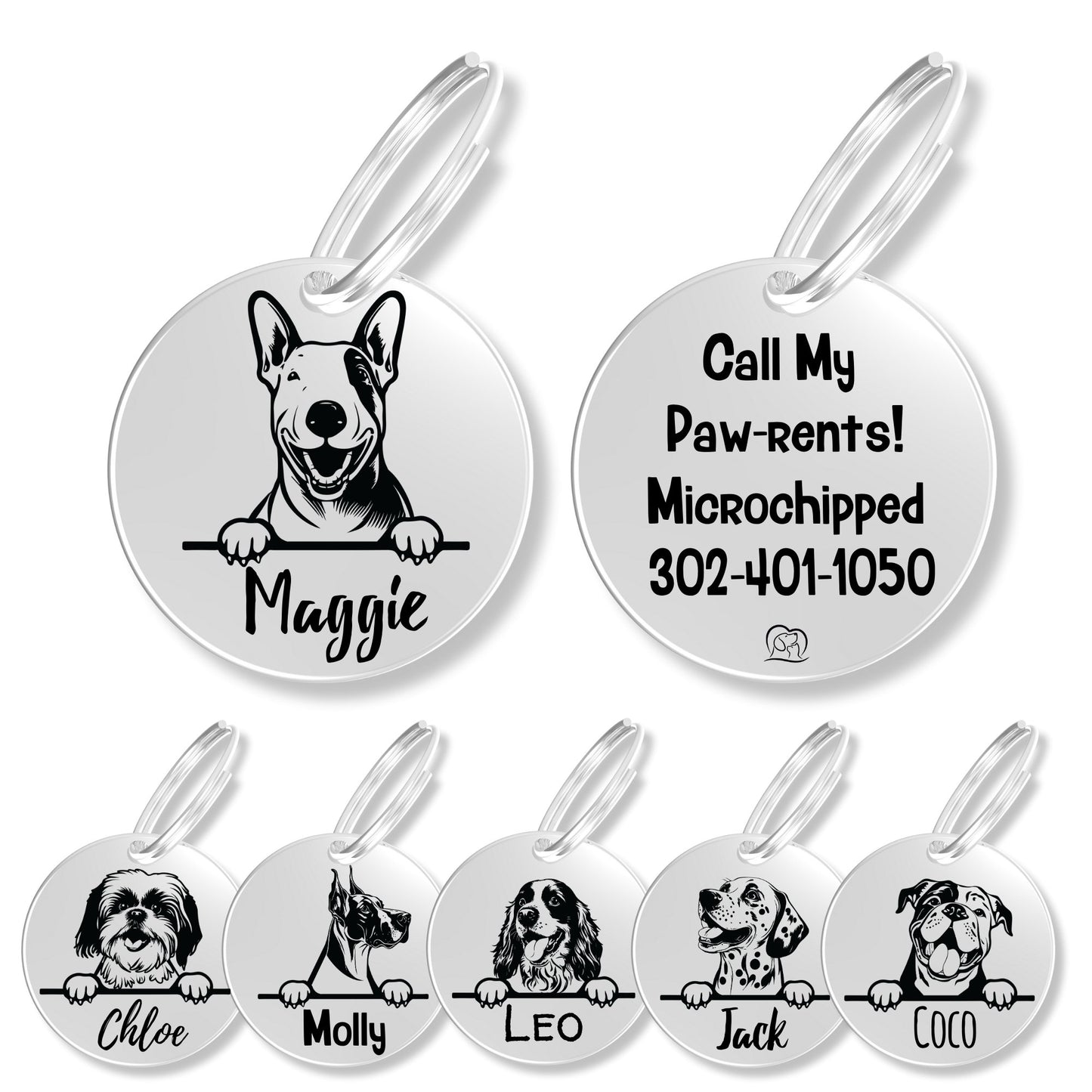 Breed Dog Tag - Personalized Breed Dog Tag (Bull Terrier)