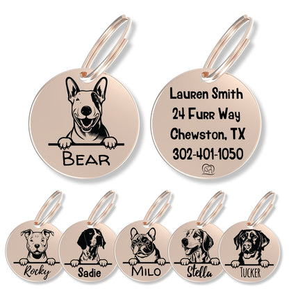 Breed Dog Tag - Personalized Breed Dog Tag (Bull Terrier)