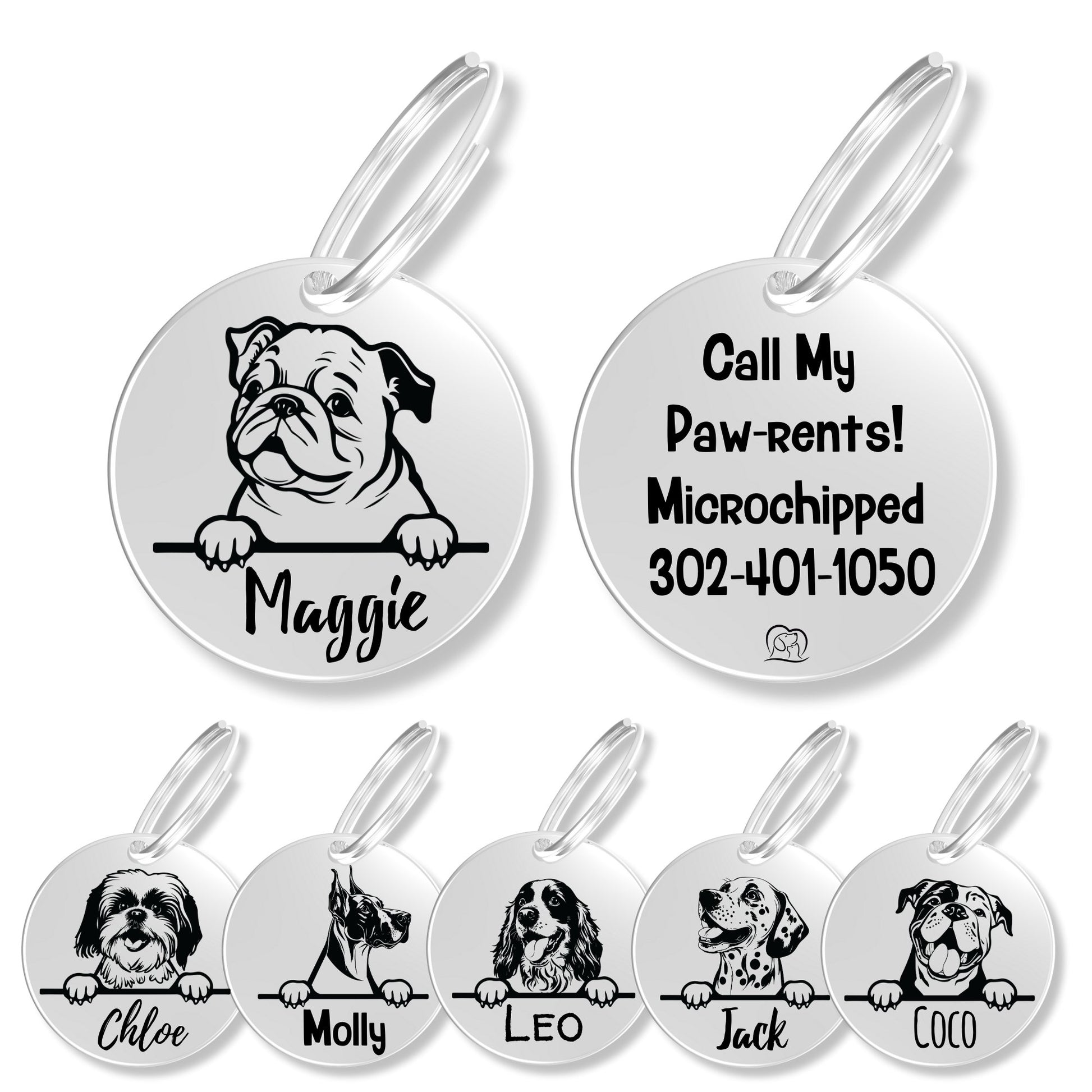 Breed Dog Tag - Personalized Breed Dog Tag (Bulldog)