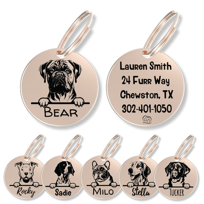 Breed Dog Tag - Personalized Breed Dog Tag (Bullmastiff)