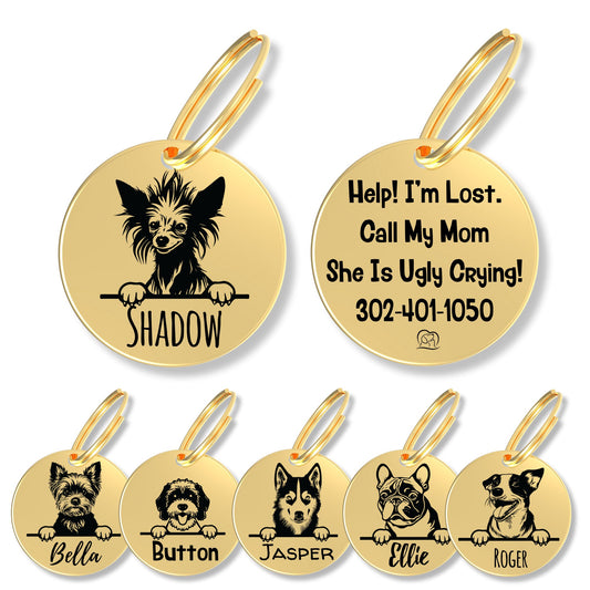 Breed Dog Tag - Personalized Breed Dog Tag (Chinese Crested)