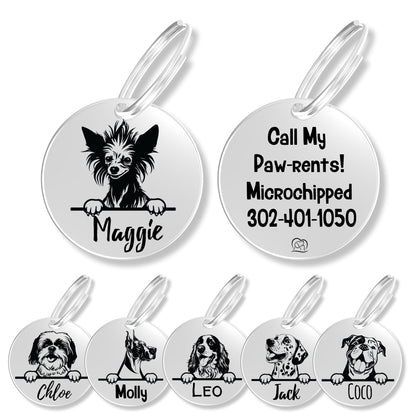 Breed Dog Tag - Personalized Breed Dog Tag (Chinese Crested)
