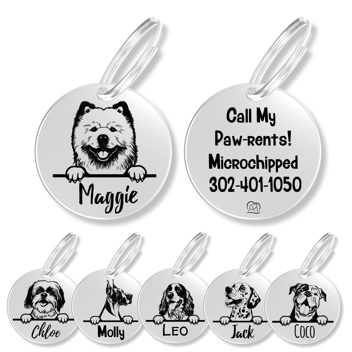 Breed Dog Tag - Personalized Breed Dog Tag (Chow Chow)