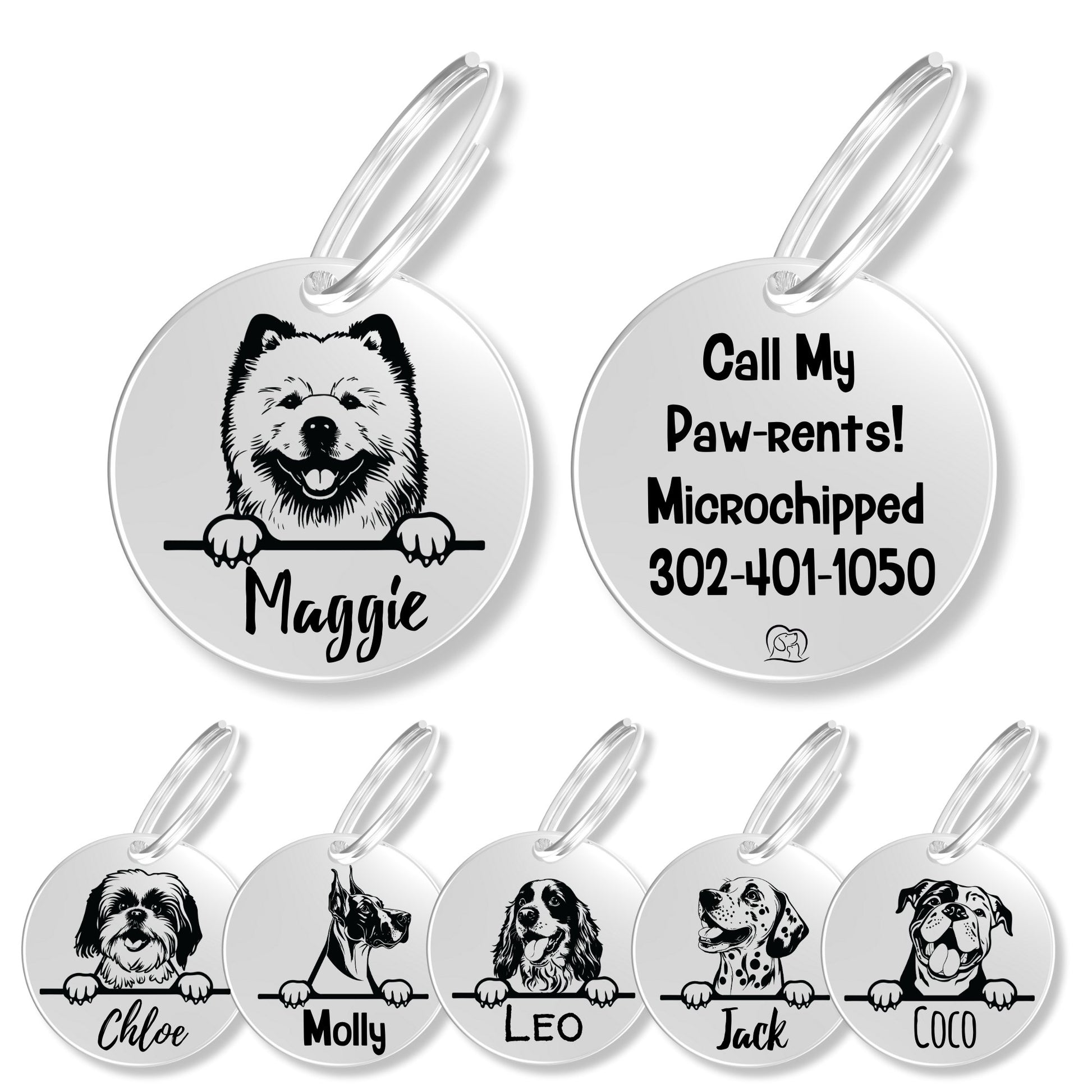 Breed Dog Tag - Personalized Breed Dog Tag (Chow Chow)