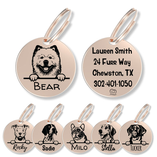 Breed Dog Tag - Personalized Breed Dog Tag (Chow Chow)