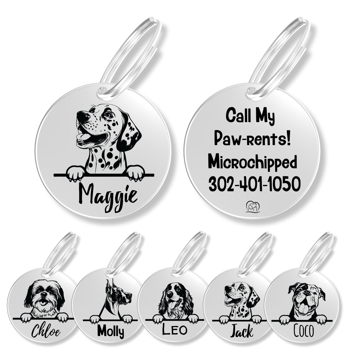 Breed Dog Tag - Personalized Breed Dog Tag (Dalmatian)