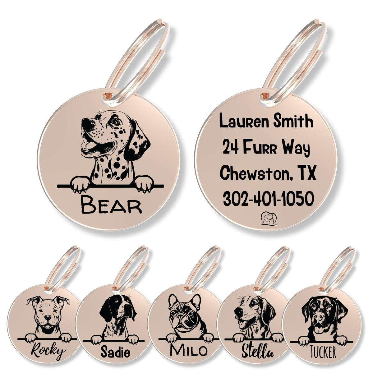 Breed Dog Tag - Personalized Breed Dog Tag (Dalmatian)