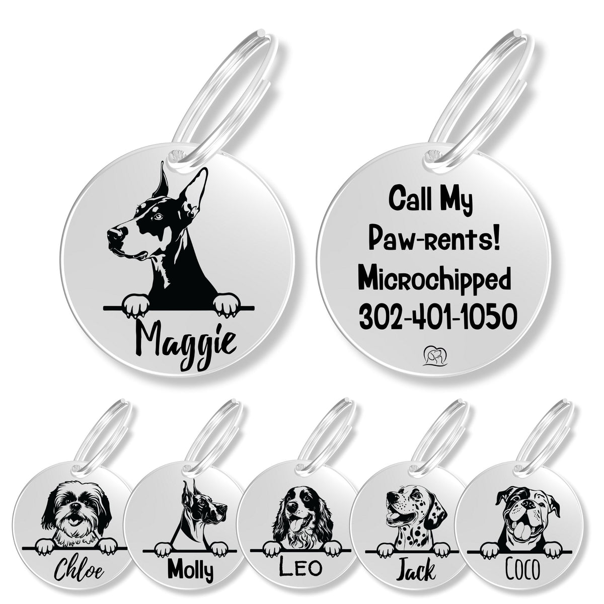 Breed Dog Tag - Personalized Breed Dog Tag (Doberman)