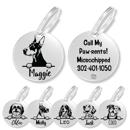 Breed Dog Tag - Personalized Breed Dog Tag (Doberman)
