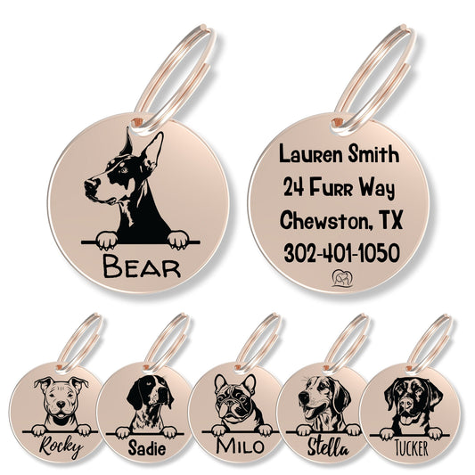 Breed Dog Tag - Personalized Breed Dog Tag (Doberman)