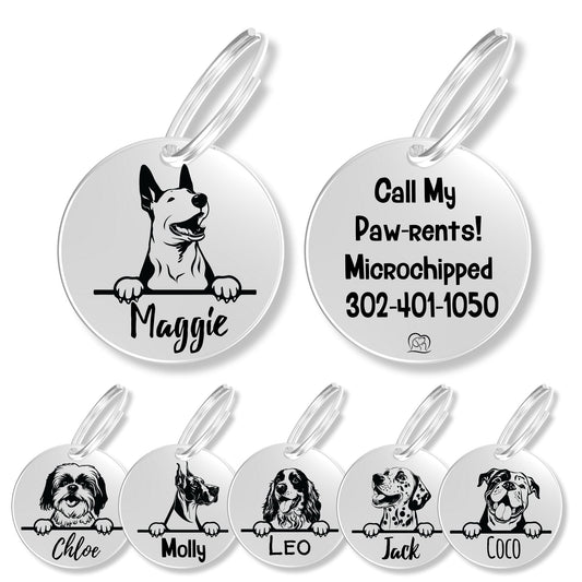 Breed Dog Tag - Personalized Breed Dog Tag (English Bull Ter)