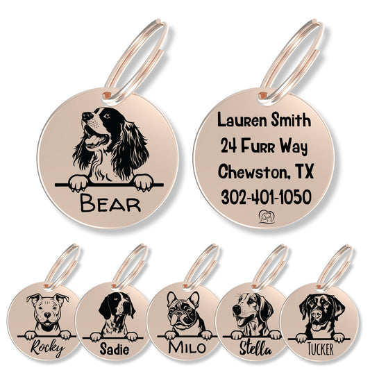 Breed Dog Tag - Personalized Breed Dog Tag (English Springer)
