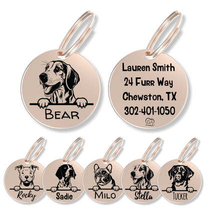 Breed Dog Tag - Personalized Breed Dog Tag (Foxhound)