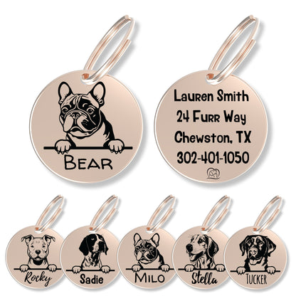 Breed Dog Tag - Personalized Breed Dog Tag (French Bulldog)