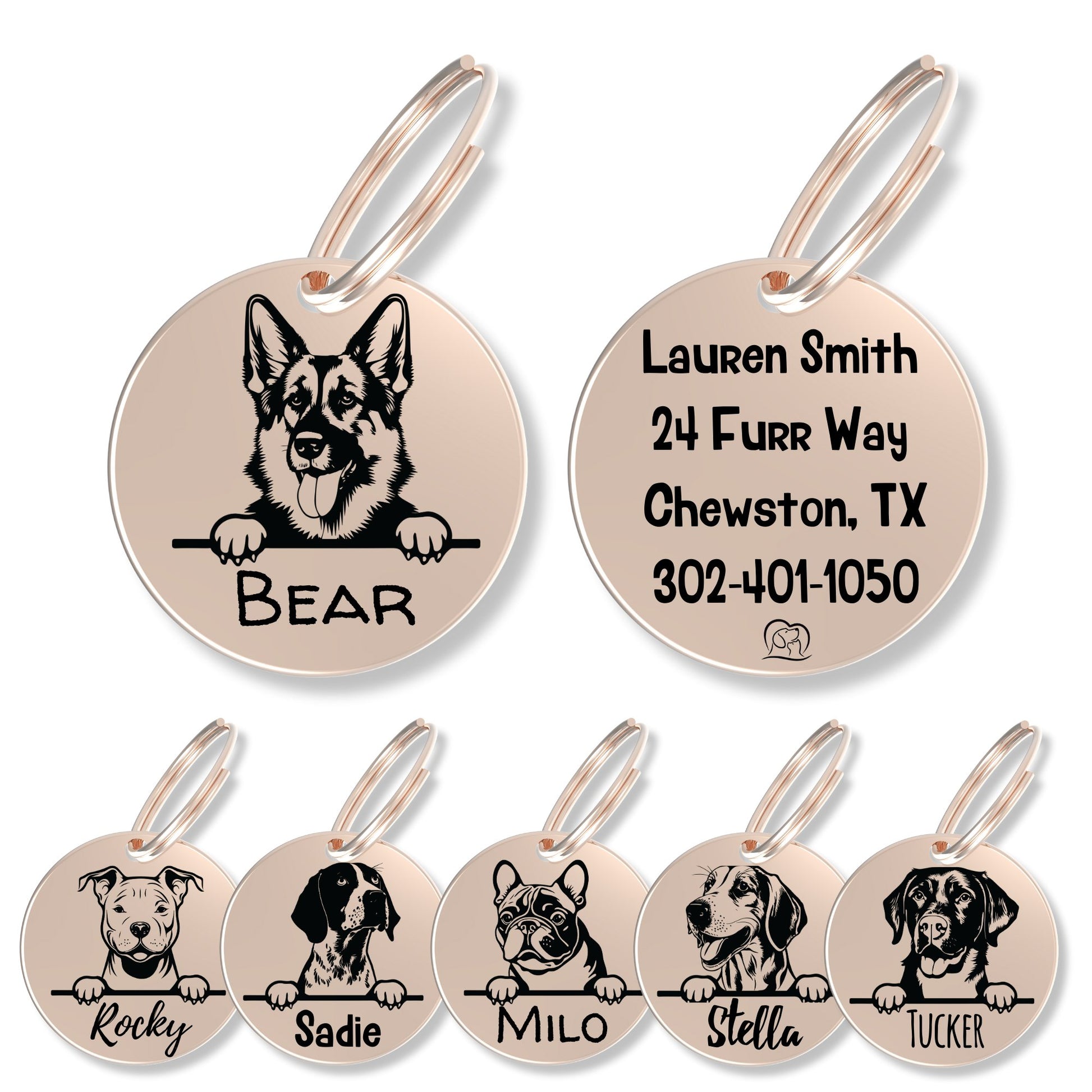 Breed Dog Tag - Personalized Breed Dog Tag (German Shephard)