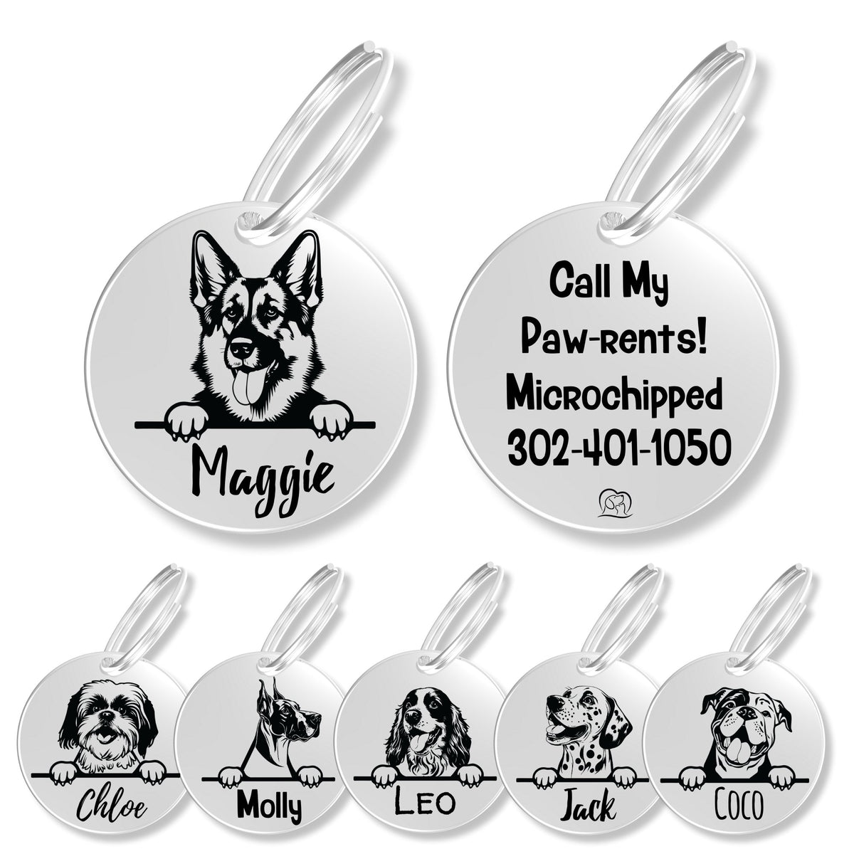 Breed Dog Tag - Personalized Breed Dog Tag (German Shephard)