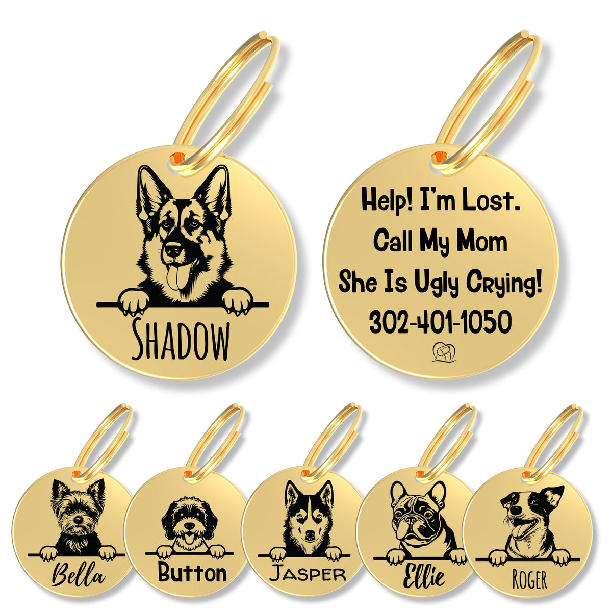 Breed Dog Tag - Personalized Breed Dog Tag (German Shephard)