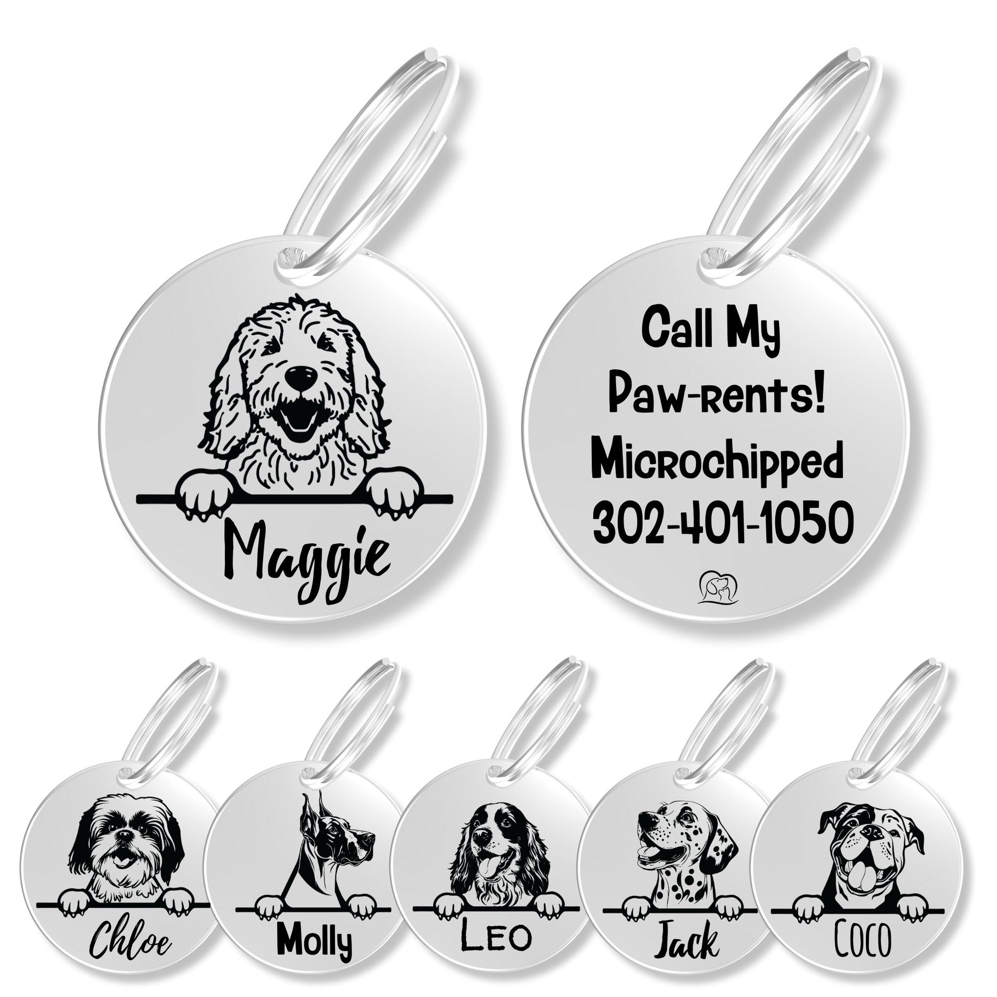 Breed Dog Tag - Personalized Breed Dog Tag (Golden Doodle)