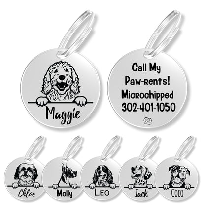 Breed Dog Tag - Personalized Breed Dog Tag (Golden Doodle)