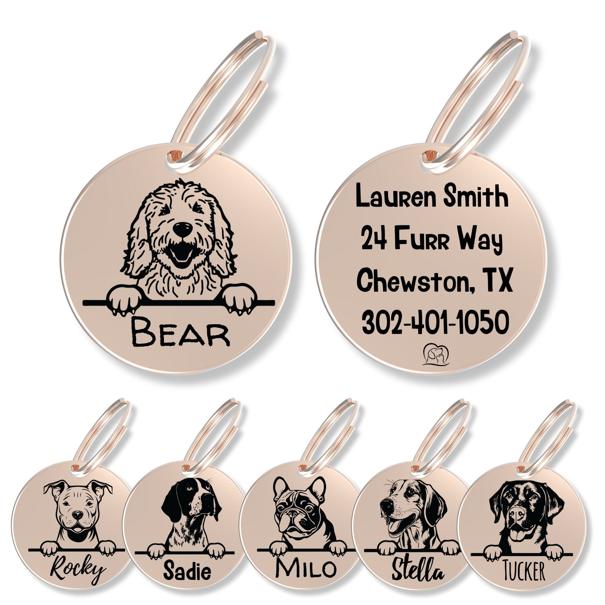 Breed Dog Tag - Personalized Breed Dog Tag (Golden Doodle)