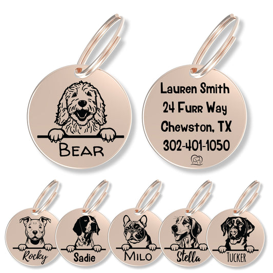 Breed Dog Tag - Personalized Breed Dog Tag (Golden Doodle)