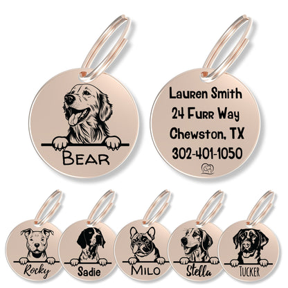 Breed Dog Tag - Personalized Breed Dog Tag (Golden Retriever)