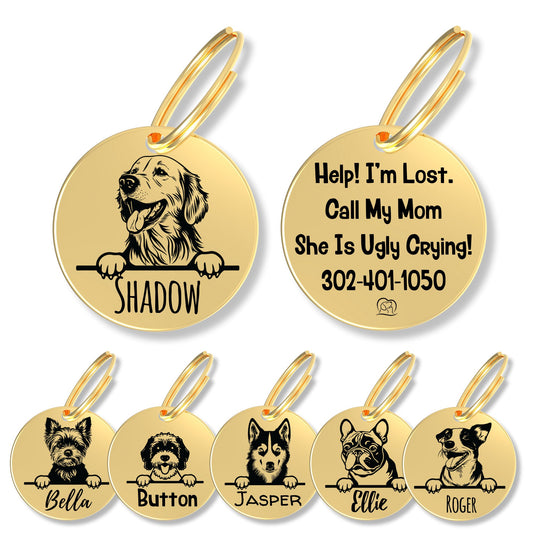 Breed Dog Tag - Personalized Breed Dog Tag (Golden Retriever)