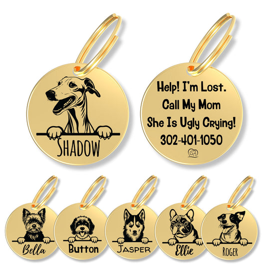 Breed Dog Tag - Personalized Breed Dog Tag (Greyhound)