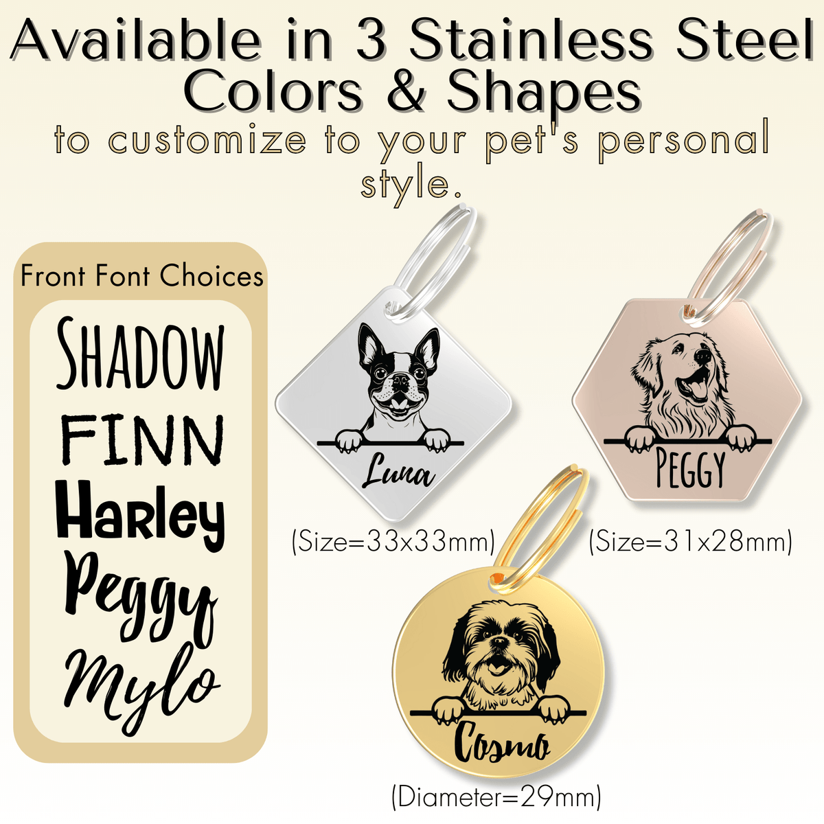 Breed Dog Tag - Personalized Breed Dog Tag (Husky)