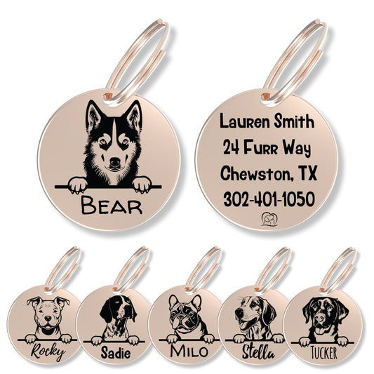 Breed Dog Tag - Personalized Breed Dog Tag (Husky)