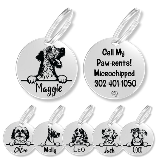 Breed Dog Tag - Personalized Breed Dog Tag (Irish Wolfhound)