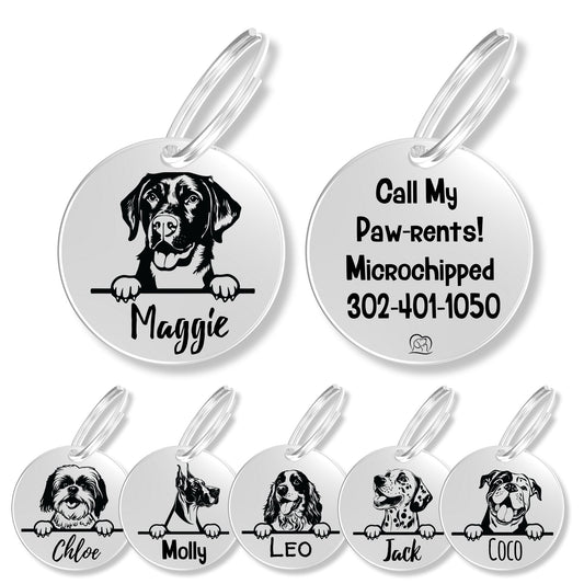 Breed Dog Tag - Personalized Breed Dog Tag (Labrador Retriev)