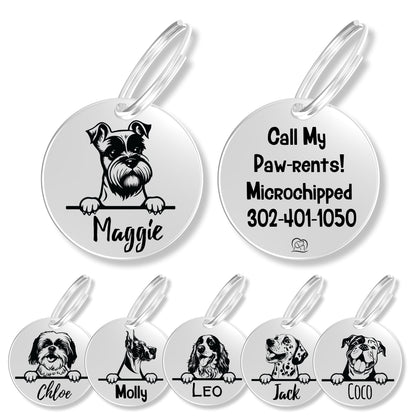 Breed Dog Tag - Personalized Breed Dog Tag (Mini Schnauzer)