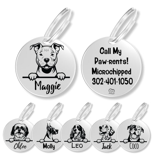 Breed Dog Tag - Personalized Breed Dog Tag (Pitbull)