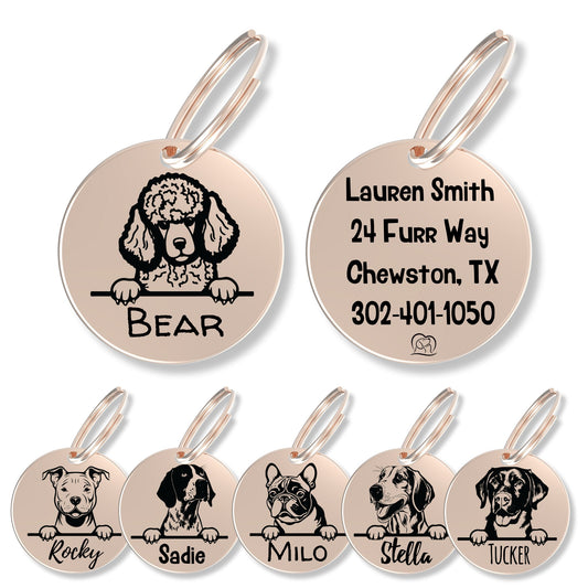 Breed Dog Tag - Personalized Breed Dog Tag (Poodle)