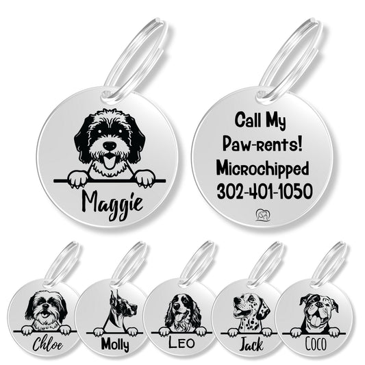 Breed Dog Tag - Personalized Breed Dog Tag (Port Water Dog)