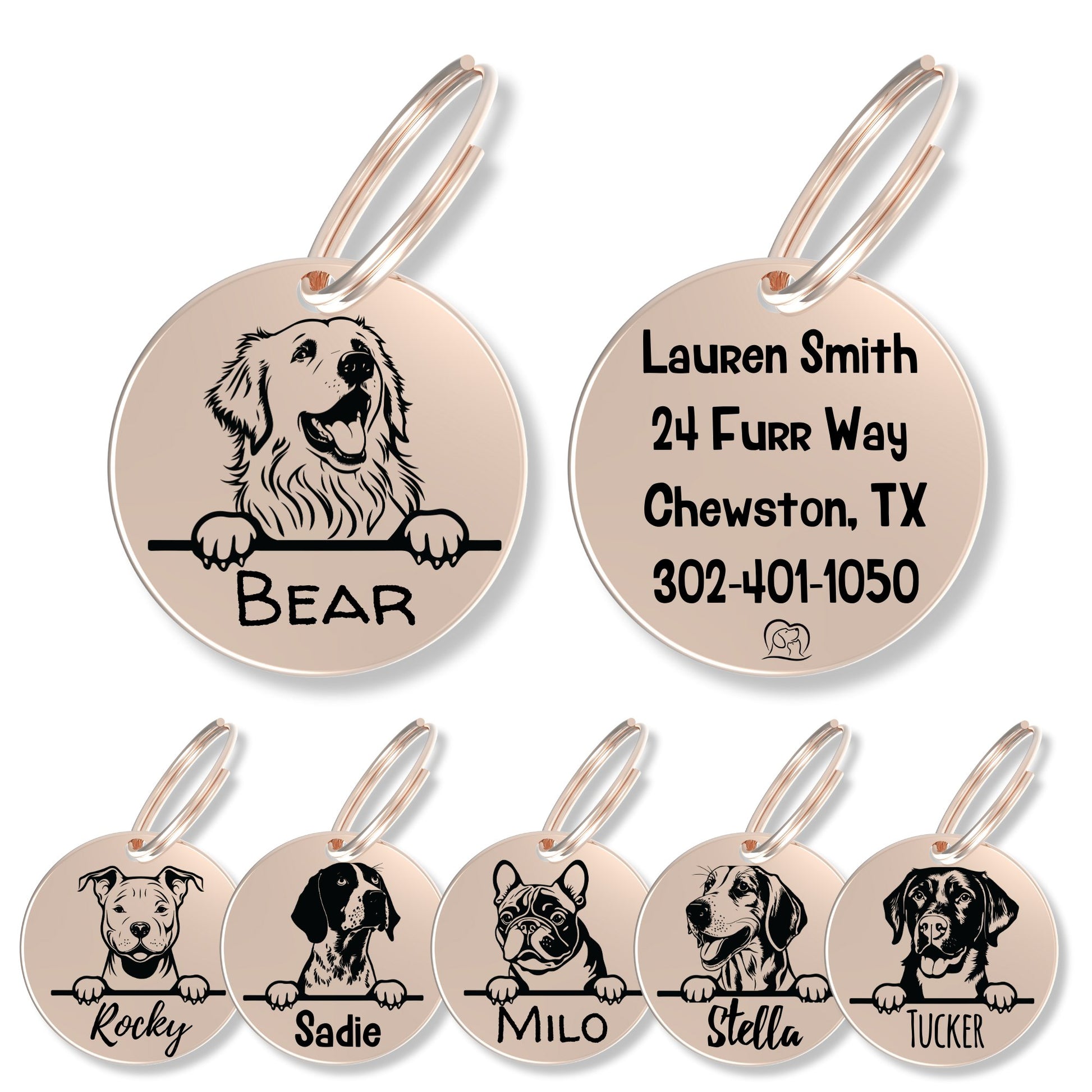Breed Dog Tag - Personalized Breed Dog Tag (Pyrenean Mountai)