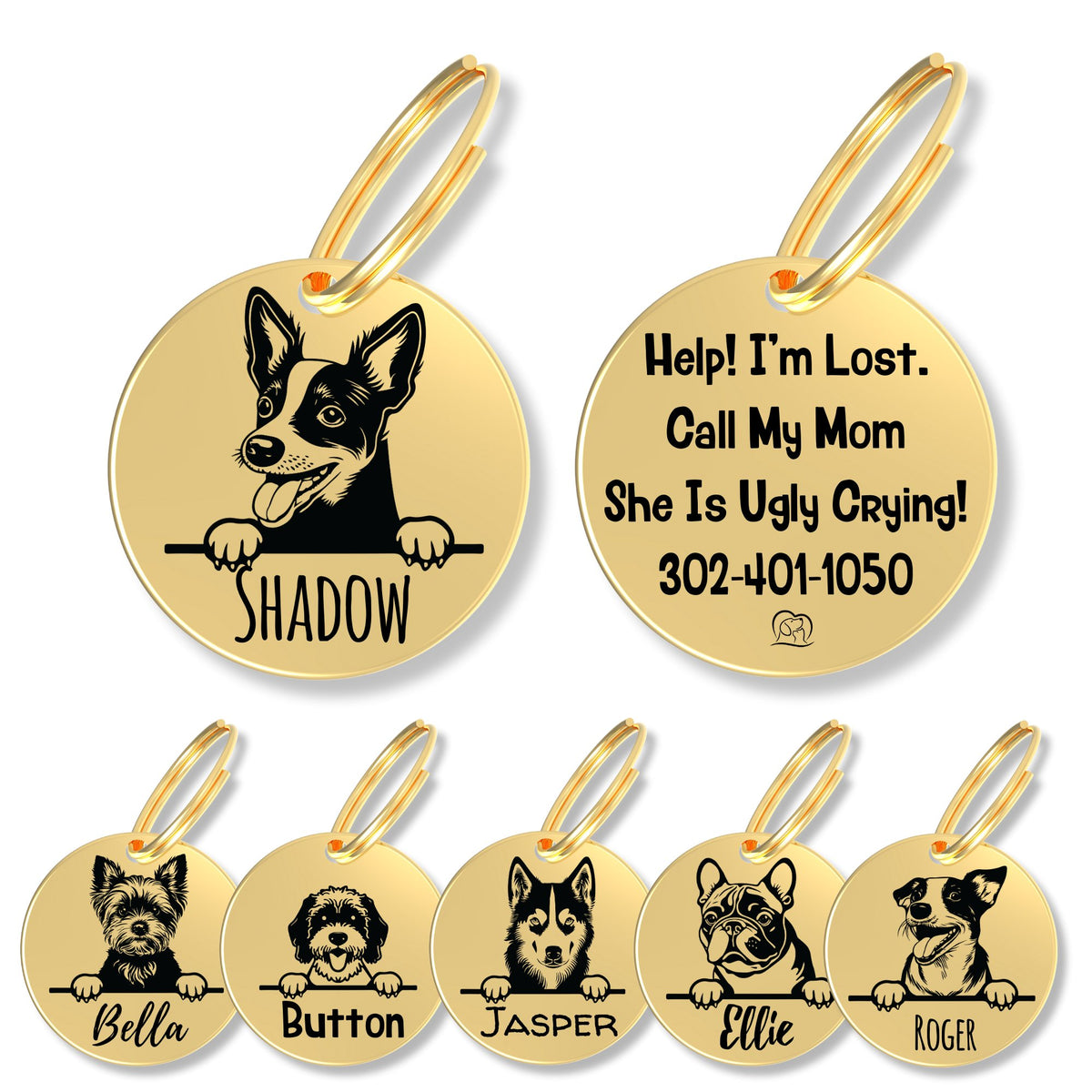 Breed Dog Tag - Personalized Breed Dog Tag (Rat Terrier)