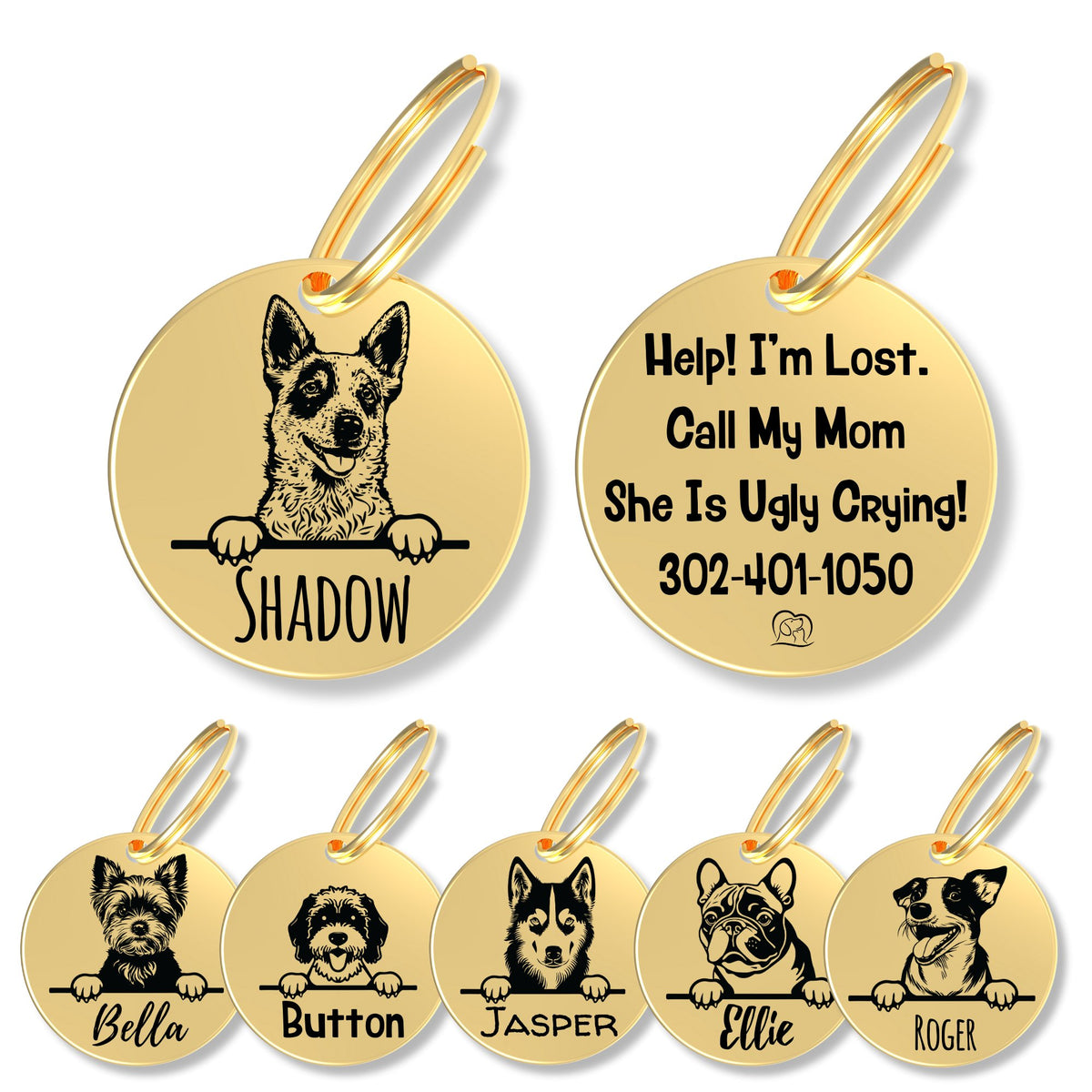 Breed Dog Tag - Personalized Breed Dog Tag (Red Heeler)