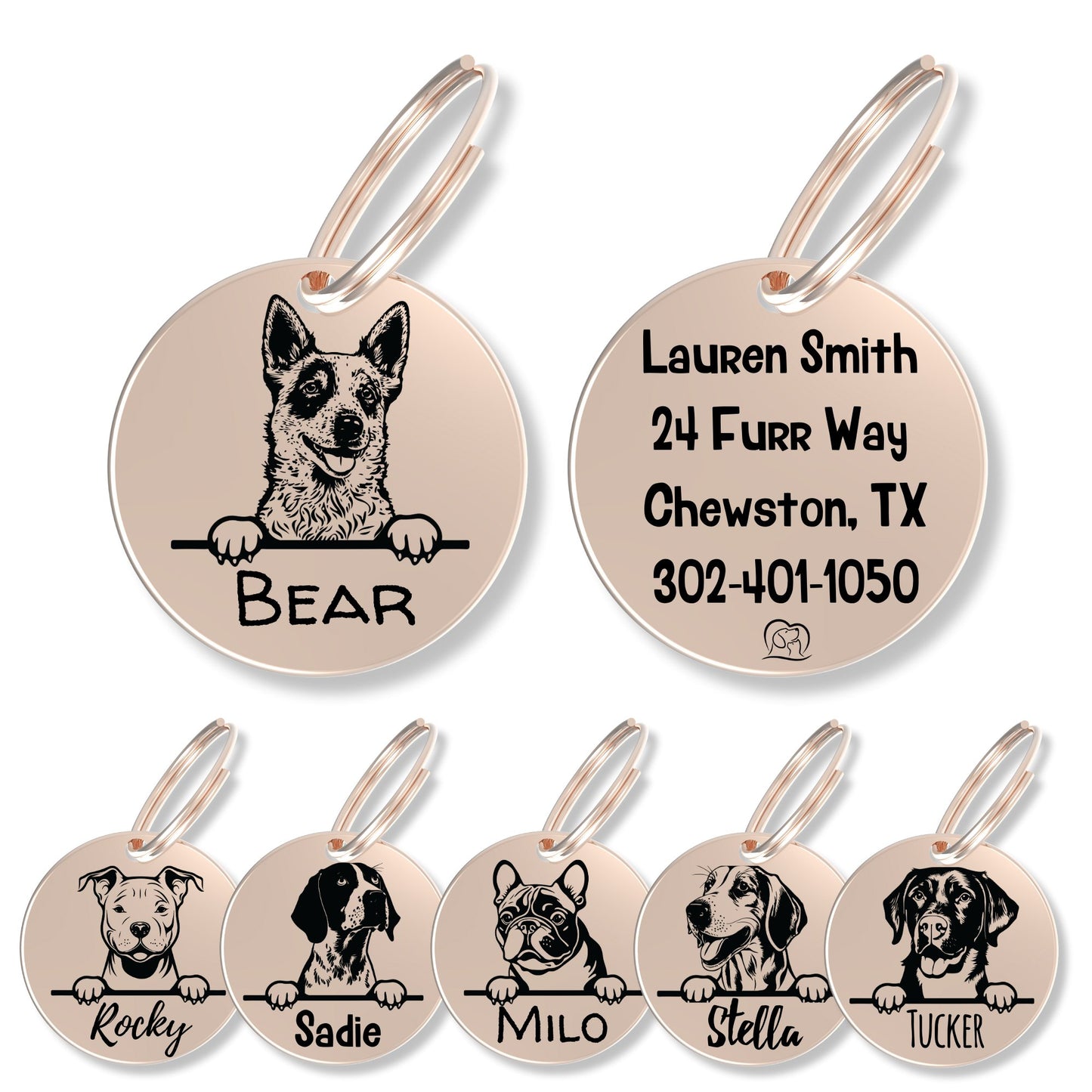 Breed Dog Tag - Personalized Breed Dog Tag (Red Heeler)