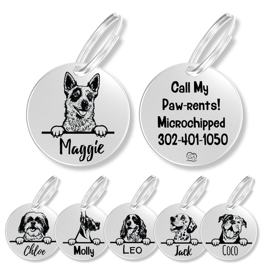 Breed Dog Tag - Personalized Breed Dog Tag (Red Heeler)